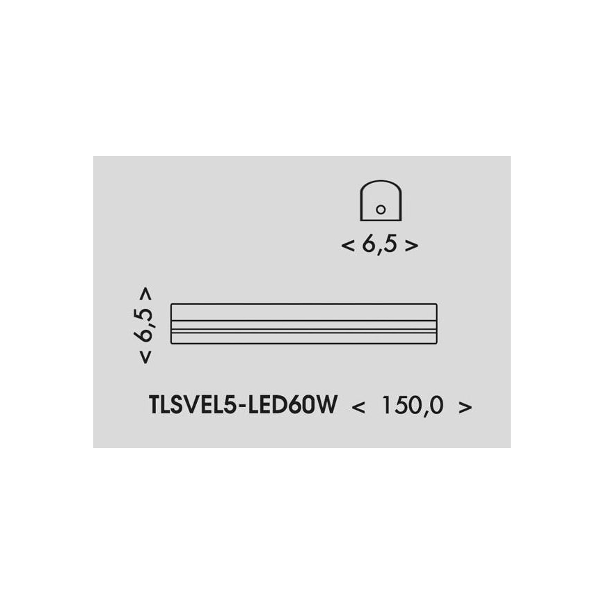 LED Luminofoorvalgusti VELO LED/36/48/60W/230V 3000/4000/6000K 150 cm valge