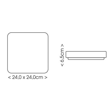 LED Laevalgusti vannituppa LUKY LED/12W/230V 4000K 24x24 cm IP44