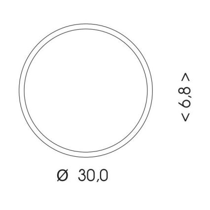 LEd Väli laevalgusti MARTIN LED/15W/230V 3000/4000K d. 30 cm IP65 valge