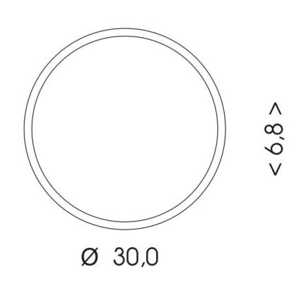 LEd Väli laevalgusti anduriga MARTIN LED/15W/230V 3000/4000K d. 30 cm IP65 valge