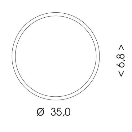 LEd Väli laevalgusti MARTIN LED/25W/230V 3000/4000K d. 35 cm IP65 valge