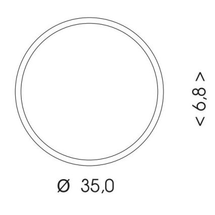 LEd Väli laevalgusti anduriga MARTIN LED/25W/230V 3000/4000K d. 35 cm IP65 valge