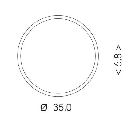 LEd Väli laevalgusti anduriga MARTIN LED/25W/230V 3000/4000K d. 35 cm IP65 must