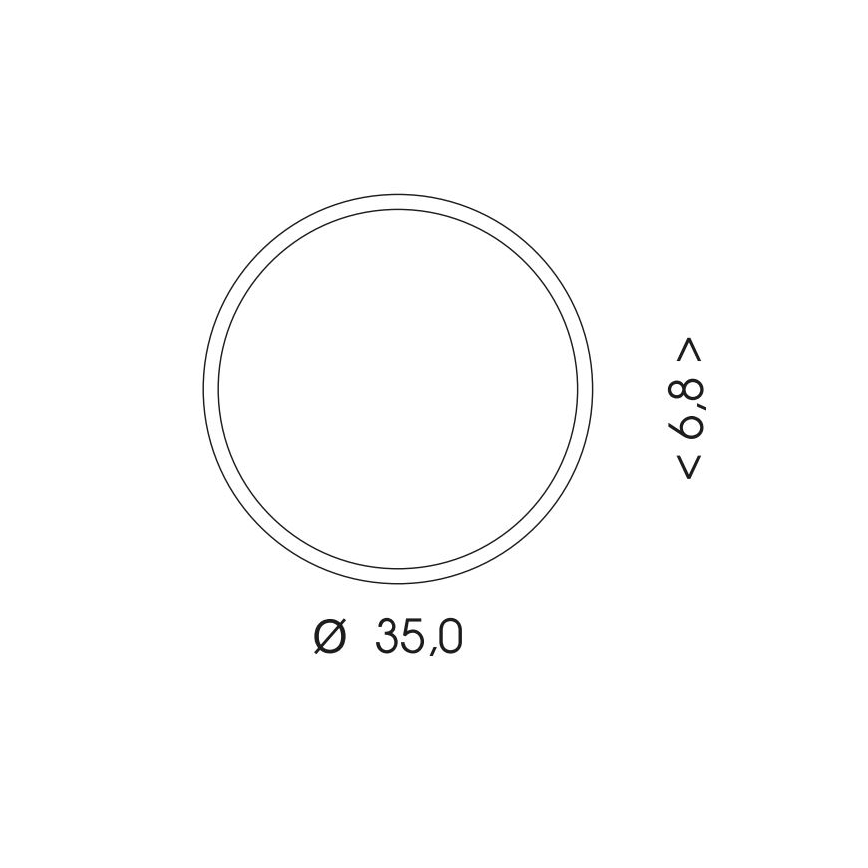 LEd Väli laevalgusti anduriga MARTIN LED/25W/230V 3000/4000K d. 35 cm IP65 must
