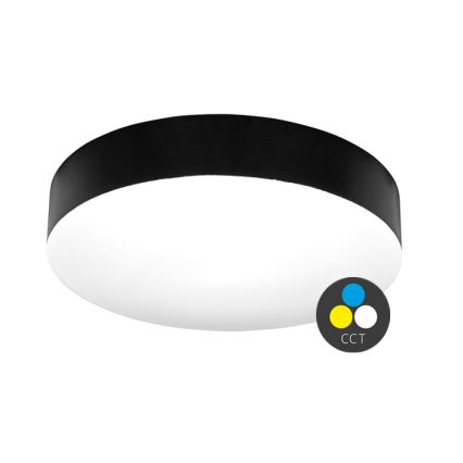 LED Laevalgusti vannituppa MAKARON LED/24W/230V 3000/4000/6000K d. 30 cm IP44 must