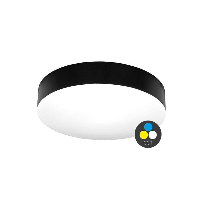 LED Laevalgusti vannituppa MAKARON LED/24W/230V 3000/4000/6000K d. 30 cm IP44 must