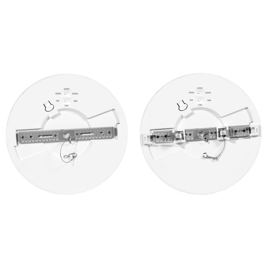 LED Hämardatav valguspaneel LEXA LED/6/12/18W/230V 3000/4000/6000K d. 22,5 cm valge