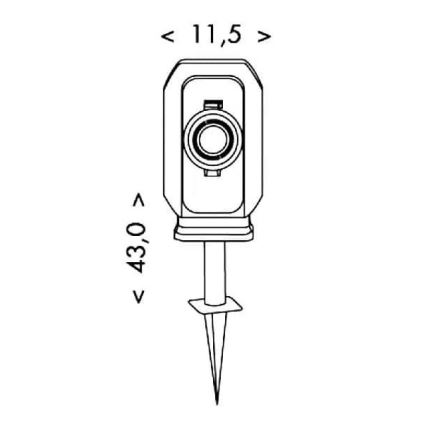 Väli pistikutorn taimeriga 2Z IP44