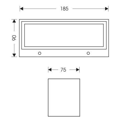 LED Väli seinavalgusti OSKAR LED/12W/230V 4000K IP54