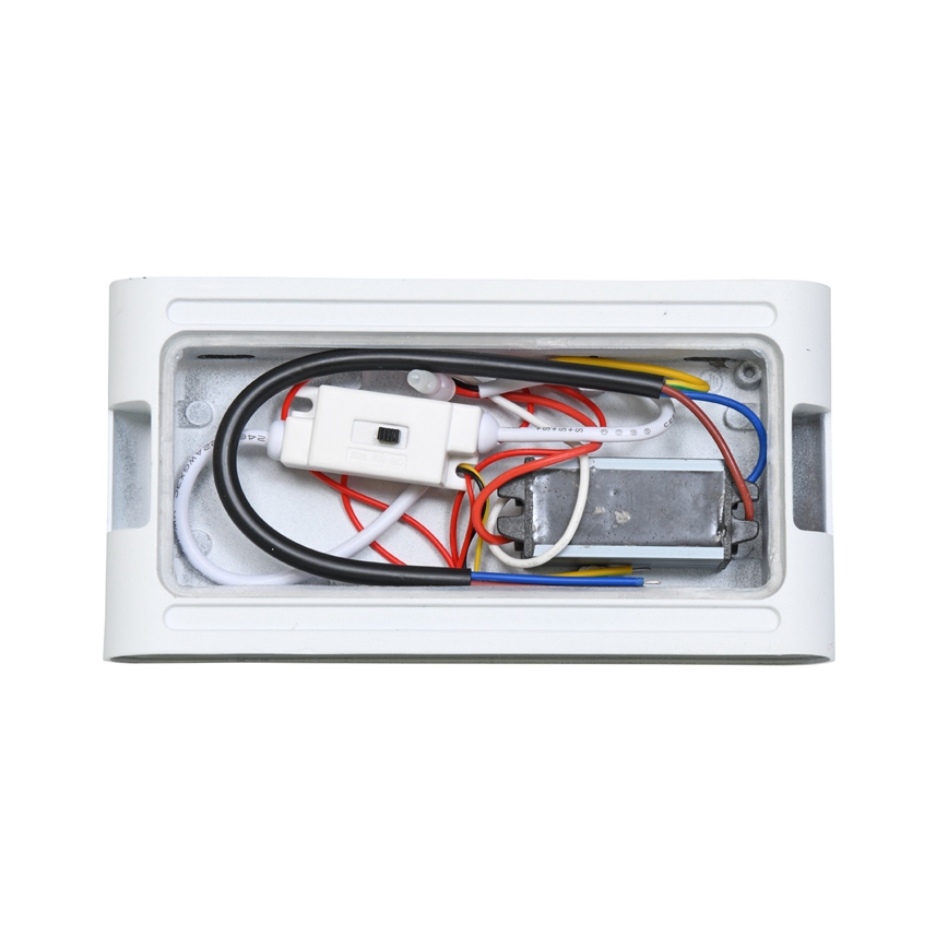 LED Väli seinavalgusti BRICK 2xLED/6W/230V 3000/4000/6500K IP65 valge