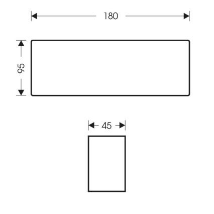 LED Väli seinavalgusti BRICK 2xLED/6W/230V 3000/4000/6500K IP65 valge