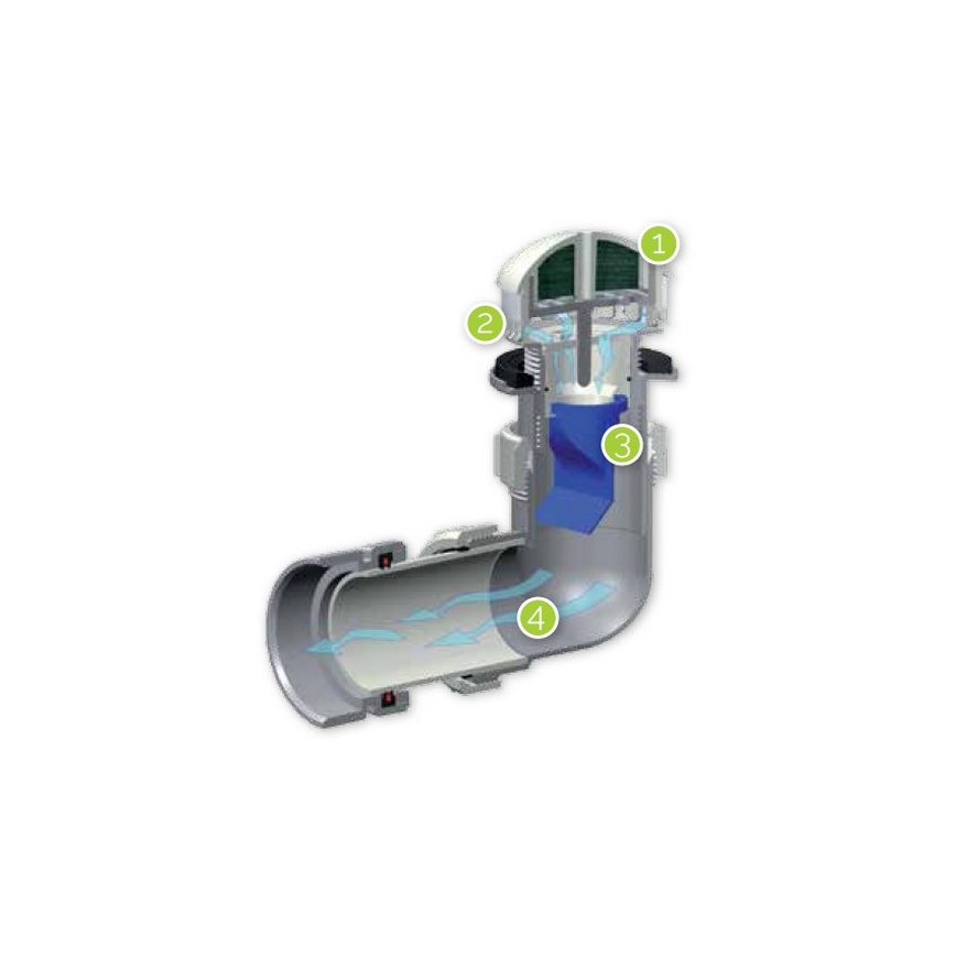 EcoStep 30011 - Veevaba pissuaar P1.1 keraamika/valge