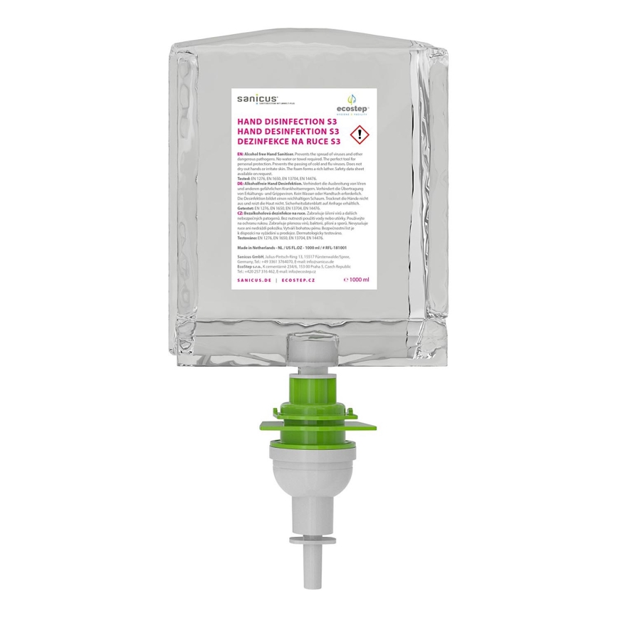 EcoStep 50170 - Alkoholivaba vahune desinfektsioonivahend S3/S2 1000 ml