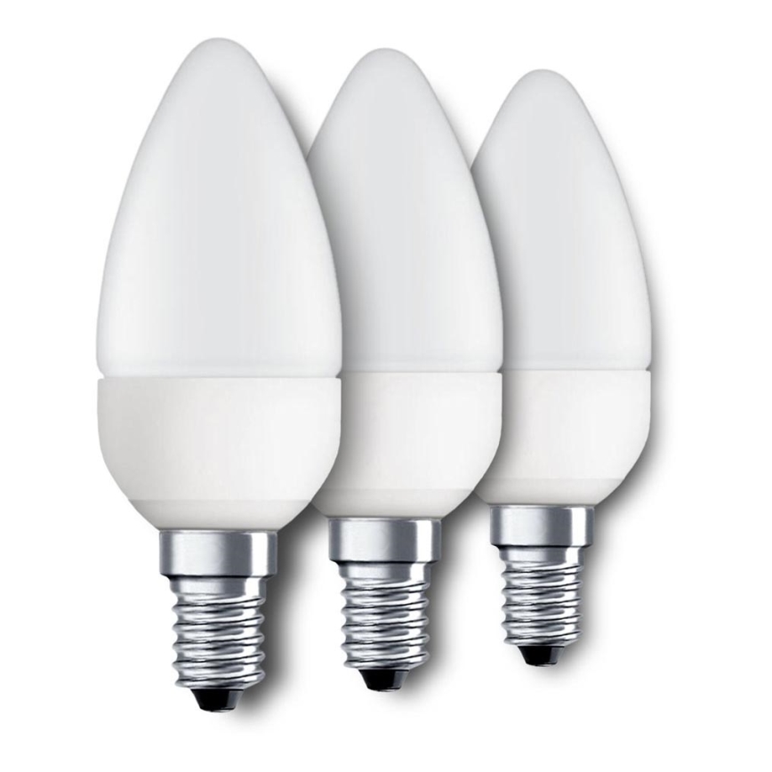 Eglo 10697 - KOMPLEKT 3x LED Pirn E14/4W/230V 320lm küünal 3000K