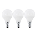 Eglo 10698 -KOMPLEKT 3x LED Pirn E14/4W/230V 320lm 3000K