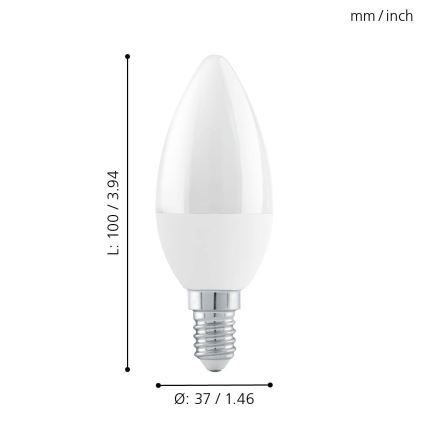 LED Hämardatav pirn E14/6W/230V - STEPDIMMING - Eglo