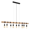 Eglo 182429 - Rippvalgusti kaabliga TOWNSHEND 9xE27/60W/230V