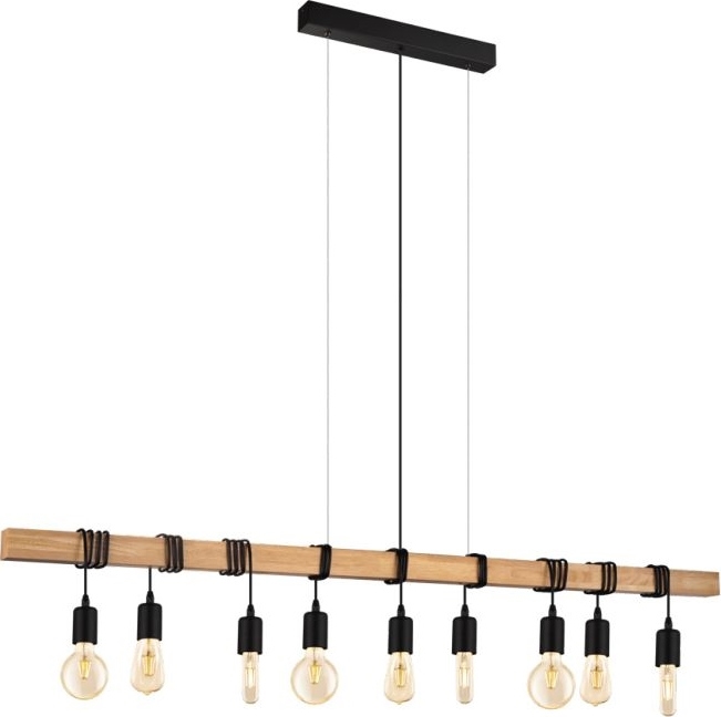 Eglo 182429 - Rippvalgusti kaabliga TOWNSHEND 9xE27/60W/230V