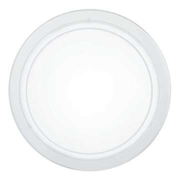 Eglo 18526 - Laelamp HUBAA 1xE27/60W/230V Ø 29 cm valge