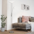Eglo 25869 - Hämardatav põrandalamp BAYA 1xR7s/230W/230V + 1xG9/33W matitud kroom