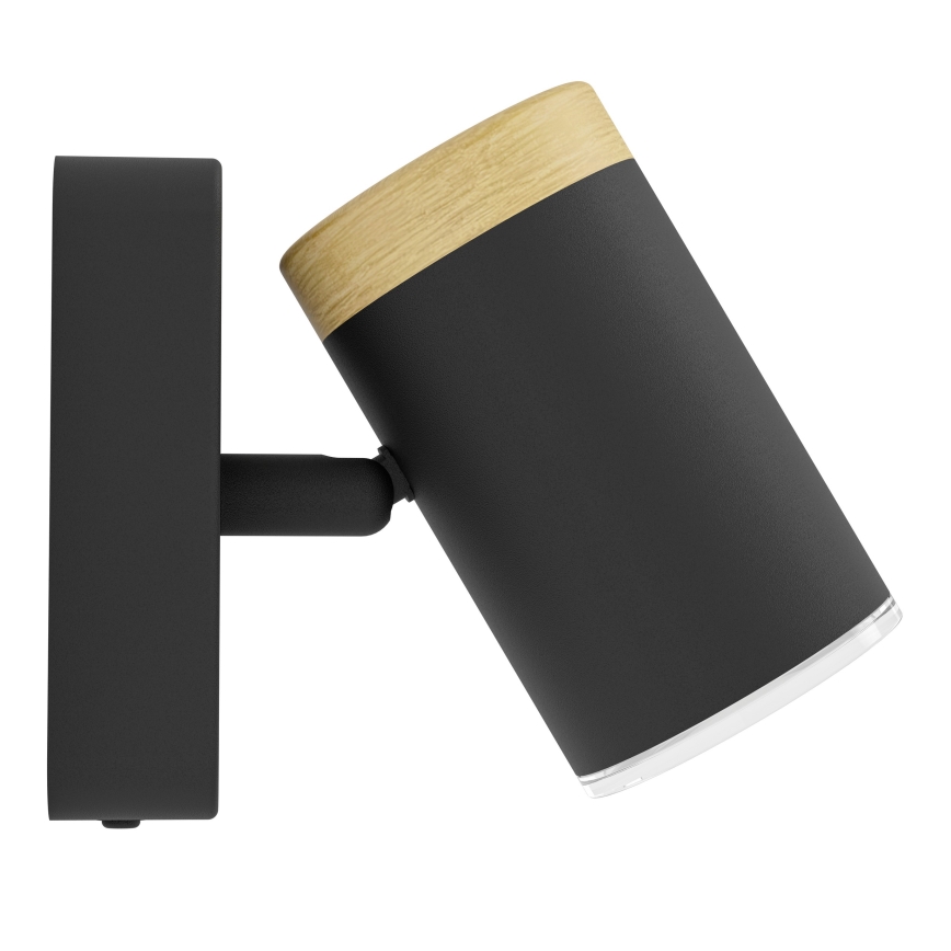 Eglo - Vannitoa seinapunktvalgusti 1xGU10/3W/230V IP44 must/beež