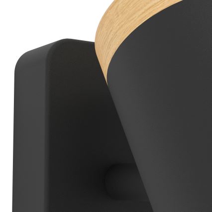 Eglo - Vannitoa seinapunktvalgusti 1xGU10/3W/230V IP44 must/beež