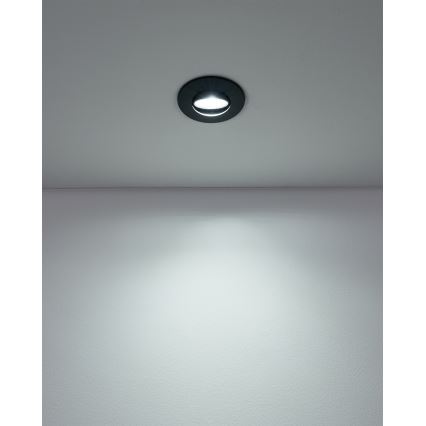 Eglo - komplekt 10 LED-süvistatavat laevalgustit, 4,9 W, 230 V, 2700/4000/6500 K, Ø 9 cm, must