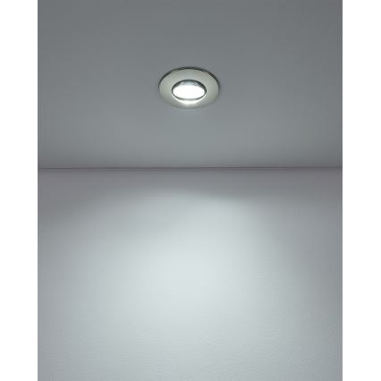 Eglo - Komplekt 3× lae sisse paigaldatavat LED-valgustit LED/4,9W/230V 2700/4000/6500K läbimõõt 9 cm mattkroom