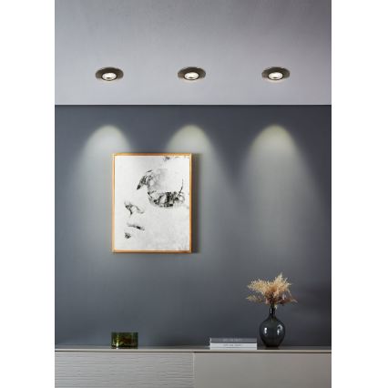 Eglo - Komplekt 5xLED sisseehitatavad laevalgustid LED/4,9W/230V 2700/4000/6500K läbimõõt 9 cm mattkroom