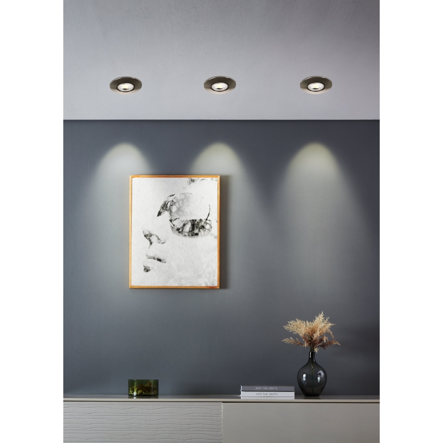 Eglo - Komplekt 5xLED sisseehitatavad laevalgustid LED/4,9W/230V 2700/4000/6500K läbimõõt 9 cm mattkroom