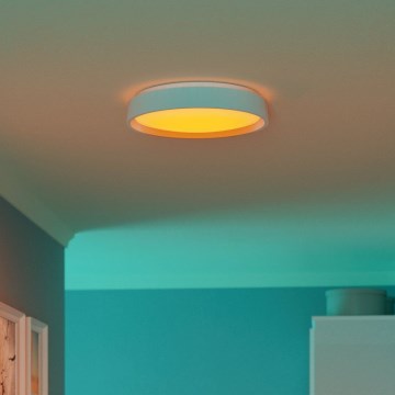 Eglo 300686 - LED RGBW hämardatav laelamp MASSIGNANO-Z LED/18,5W/230V 2700-6500K läbimõõt 40 cm valge + kaugjuhtimispult