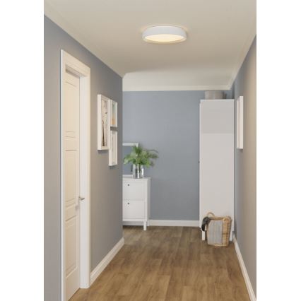Eglo 300686 - LED RGBW hämardatav laelamp MASSIGNANO-Z LED/18,5W/230V 2700-6500K läbimõõt 40 cm valge + kaugjuhtimispult