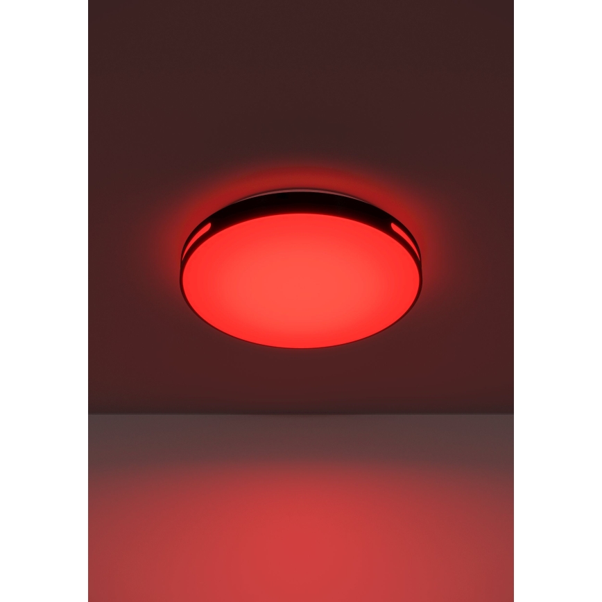 Eglo 300687 - LED RGBW hämardatav laevalgusti MONTEGRANARO-Z LED/18,5W/230V 2700-6500K läbimõõt 39,4 cm must + kaugjuhtimispult