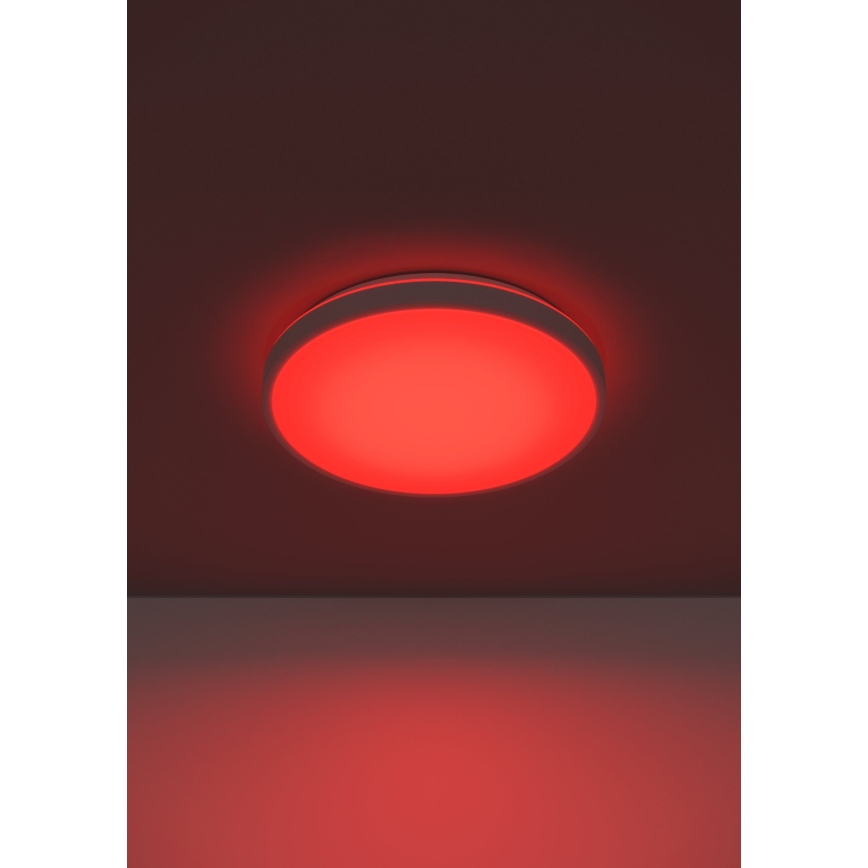 Eglo 300689 - hämardatav LED RGBW laelamp MONTARELLINO-Z LED/18,5W/230V 2700-6500K läbimõõt 38,7 cm valge + kaugjuhtimispult