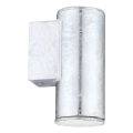 Eglo 30908 - LED välisseinavalgusti RIGA 1xGU10/2,8W/230V IP44 hõbedane