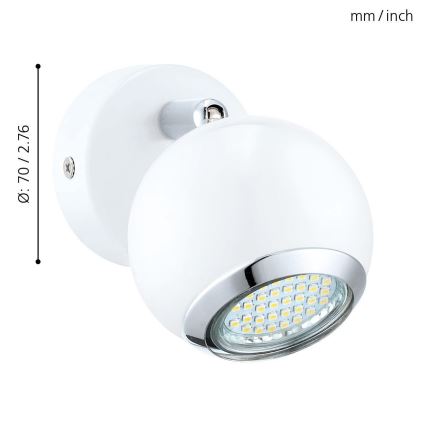 Eglo - LED Kohtvalgusti 1xGU10/3W LED