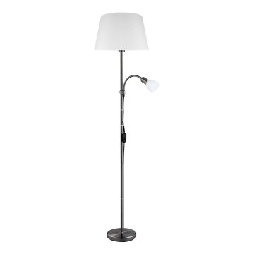 Eglo 31178 - Põrandalamp ALMACEN 1xE27/60W/230V + 1xE14/25W must/valge