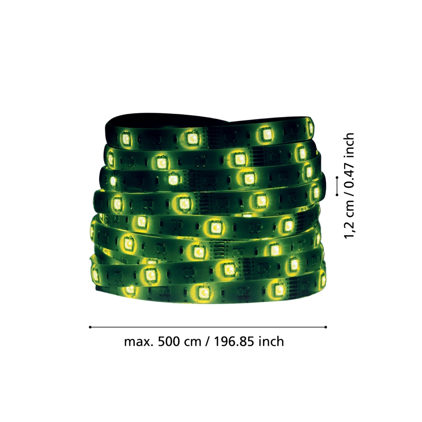 Eglo 31409 - LED RGBW Hämardatav valgusriba 5m LED/11W/12/230V 2700-6500K