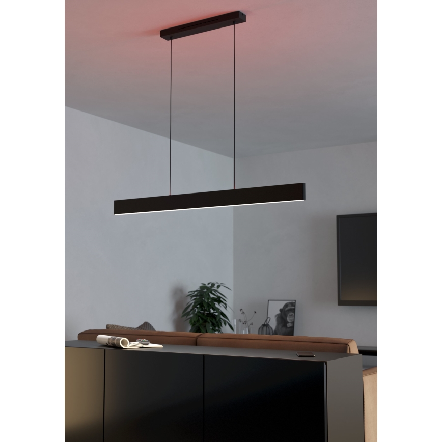 Eglo 31433 - LED RGBW Hämardatav lühter ANDREAS-Z LED/38W/230V 2700-6500K must