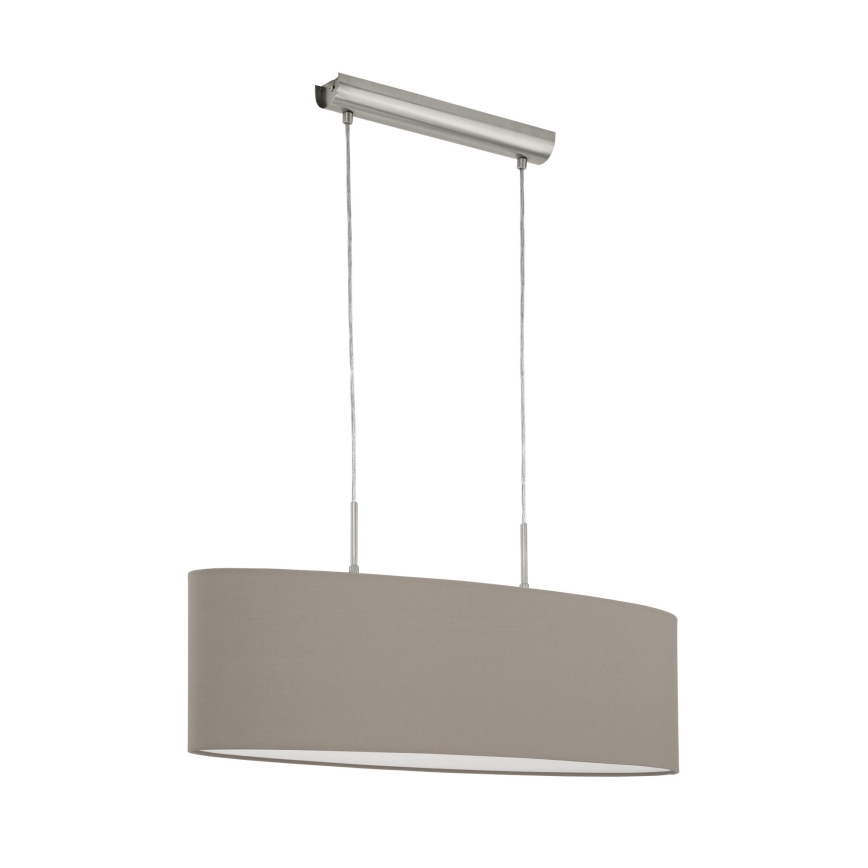 Eglo - Lühter 2xE27/60W/230V taupe