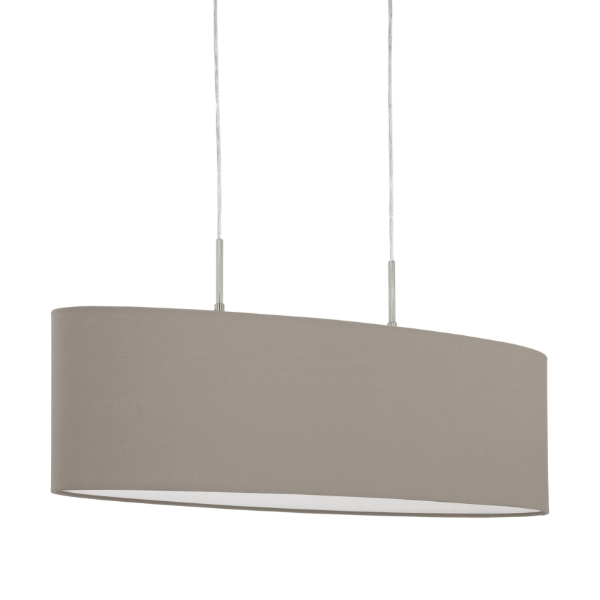 Eglo - Lühter 2xE27/60W/230V taupe