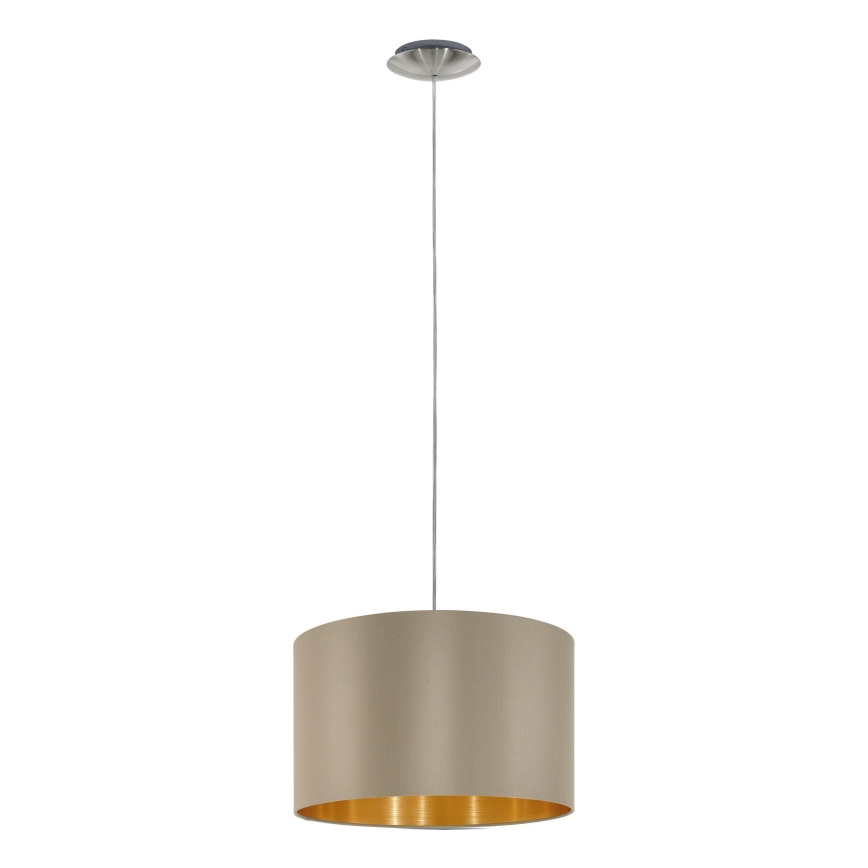 Eglo - Lühter 1xE27/60W/230V taupe