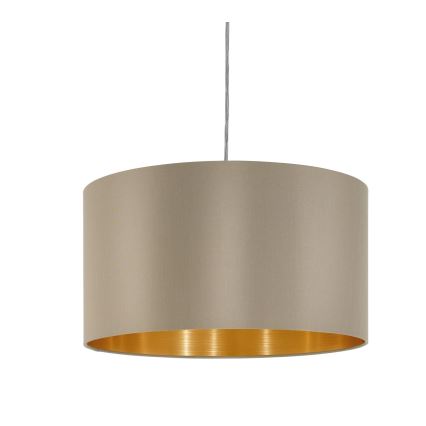 Eglo - Lühter 1xE27/60W/230V taupe