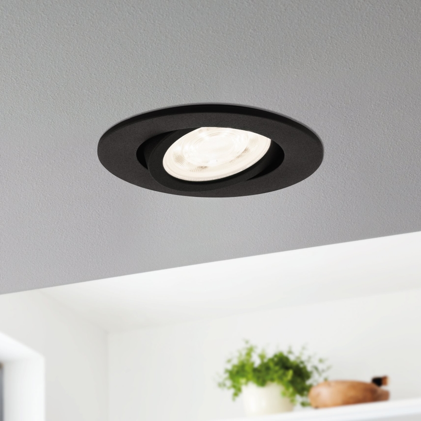 Eglo 31695 - LED RGBW Hämardatav süvistatav valgusti SALICETO-Z LED/4,7W/230V 2700-6500K must