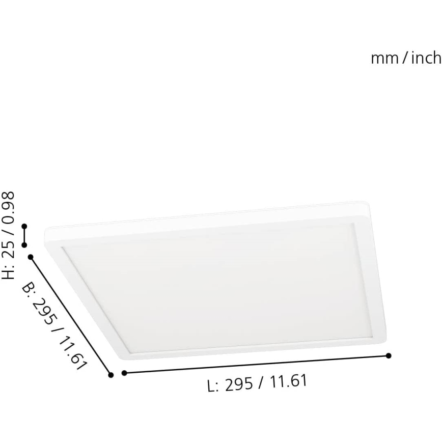 Eglo 31706 - LED RGB Hämardatav laevalgusti ROVITO-Z LED/14,6W/230V 2700-6500K must