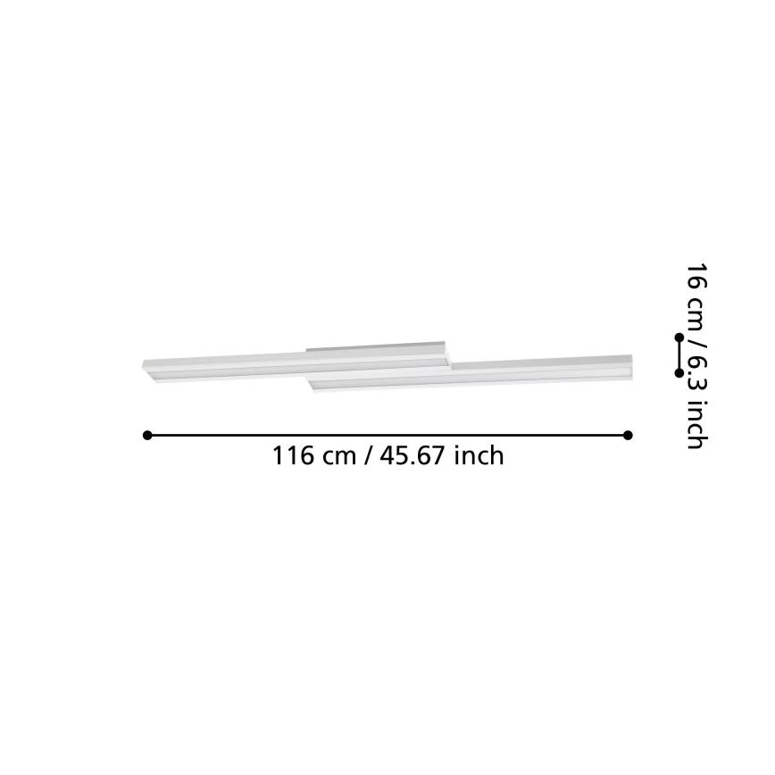 Eglo 31713 - LED RGB Hämardatav laevalgusti SALITERAS-Z LED/20,4W/230V 2700-6500K valge