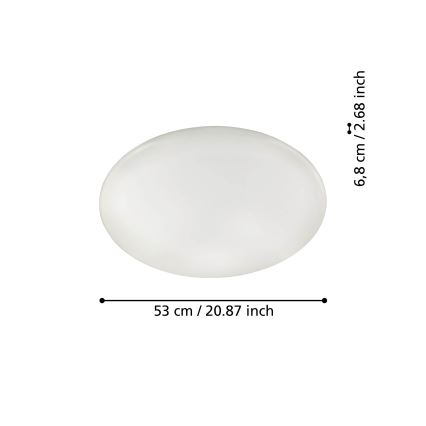 Eglo 31738 - LED Hämardatav laevalgusti TOTARI-Z LED/44,8W/230V 2700-6500K valge