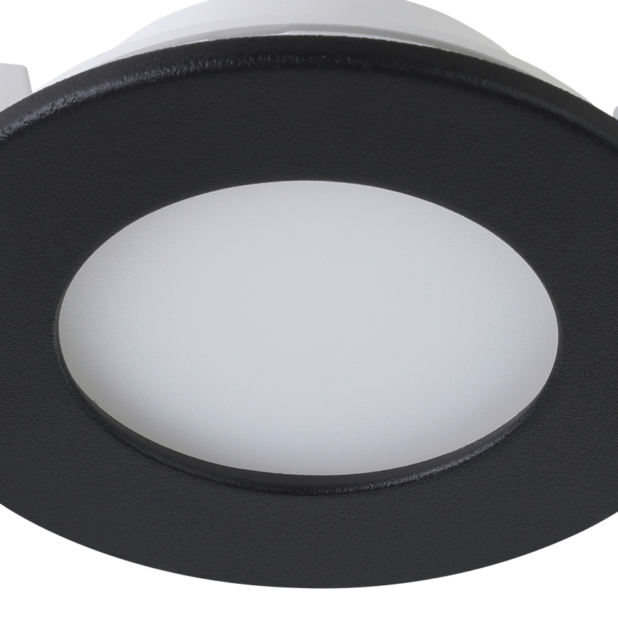 Eglo 31743 - KOMPLEKT 3x LED Hämardatav süvistatav valgusti vannituppa FUEVA-Z 1xLED/2,8W/230V 2700-6500 IP44 must