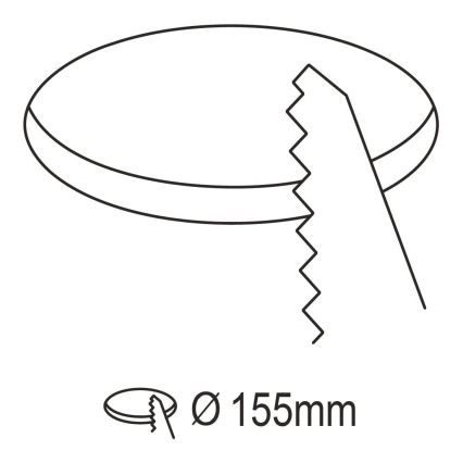 Eglo 31744 - LED Hämardatav süvistatav valgusti vannituppa FUEVA-Z LED/10,5W/230V 2700-6500K IP44 must