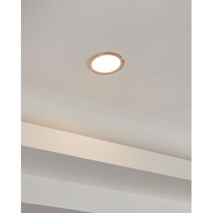 Eglo 31746 - LED hämardatav vannitoa lae sissepaigaldatav valgusti FUEVA-Z LED/10,5W/230V 2700-6500K IP44 kroom läbimõõt 16,5 cm